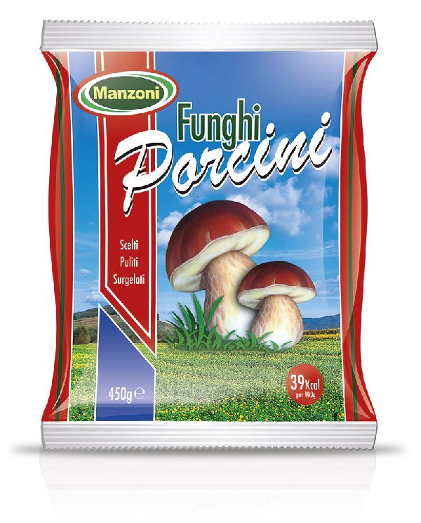 funghi porcini surgelati interi manzoni